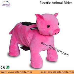 Quality Outdoor Amusement Park Rides, Coin Operated Plush Animal Rides, Kids Carnival on Horse wholesale