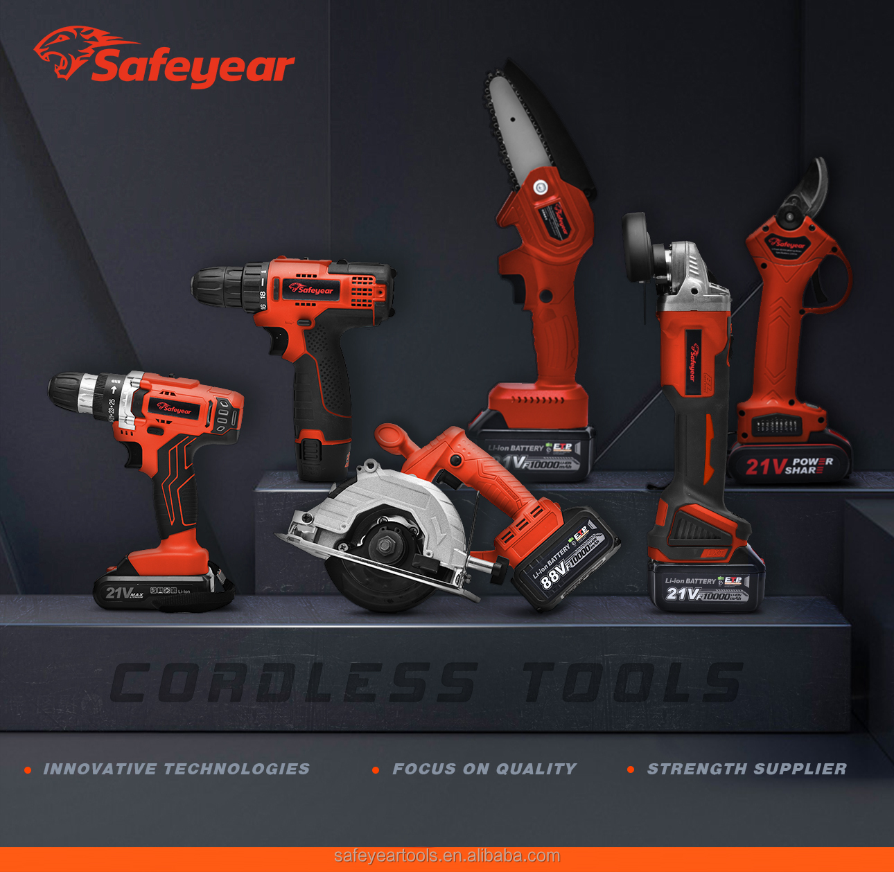 21V Cordless Angle Grinder With Battery Electric Disc Grinder SAFEYEAR