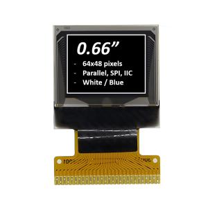 Quality 0.66 Inch Graphic OLED Display Module 64x48 Pixels White/Blue Optional wholesale