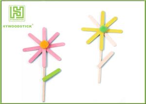 Quality Education DIY Lollipop Sticks , 150 / 200mm Colored Popsicle Sticks Crafts wholesale