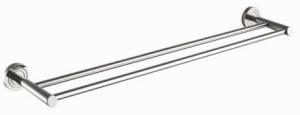 Quality D52024 double towel bar bathroom accessory sanitary ware brass chrome luxury cheap bathroom living room hotel wholesale