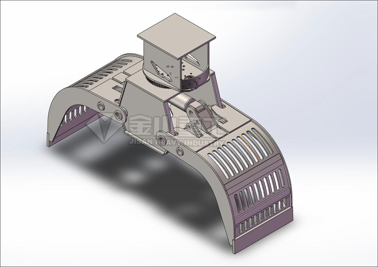 360 Degree Rotation All Directions Sorting Excavator Demolition Selection Grab