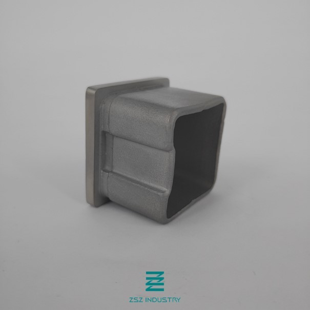 40x40x2.0mm Square Handrail End Caps Dome Shape Easy Installation