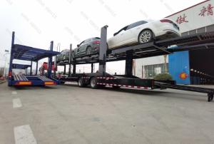 Quality 6-8 Car Capacity Car Transporter Trailer with Air Suspension System and Fuwa/BPW Axle wholesale
