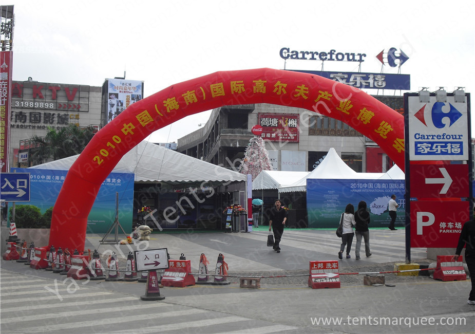 UV Resistant Aluminum Alloy Frame Outdoor Event Tent White PVC Fabric Cover