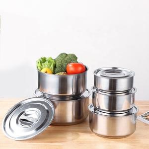 Quality New Kitchen Products 10 Pcs Cooking Metal Stock Pot Stainless Steel Spice Soup Pot Cooking Pot Set For Kitchen wholesale