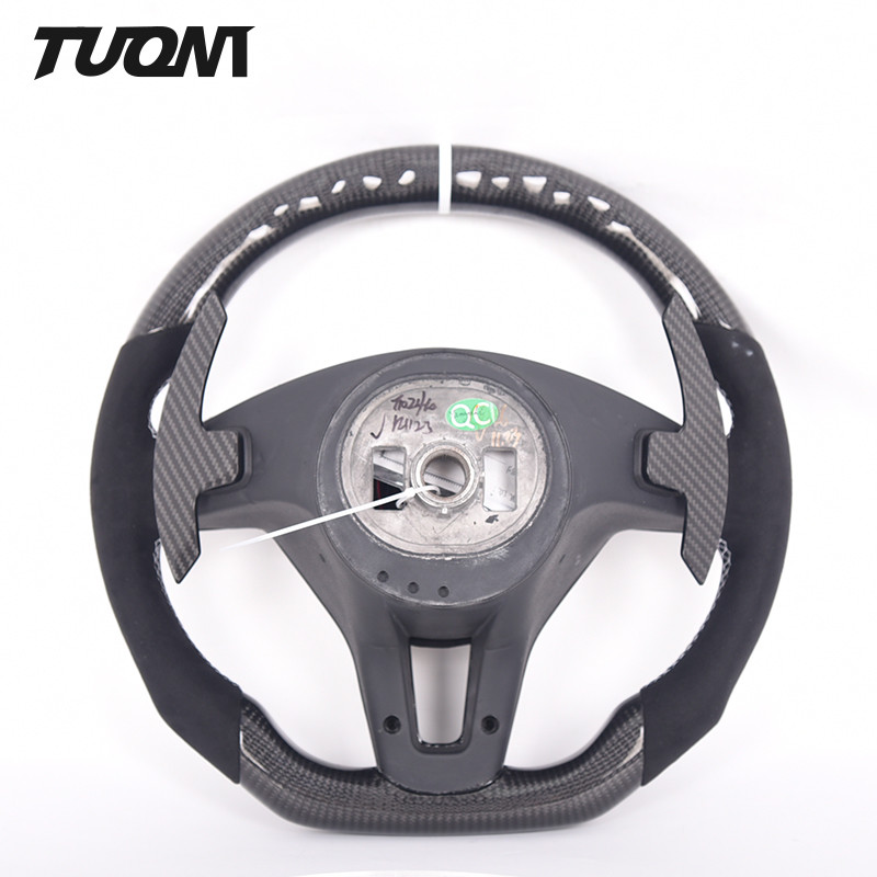 2022 New Sport Weave Leather Mercedes Benz Steering Wheel Amg Carbon Fiber Twill