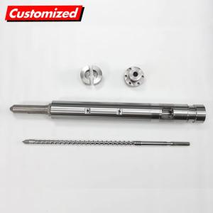 Quality Custom Stainless Steel Alloy Single Twin Extruder Screw Barrel Reciprocating Injection Lead Feed Screw Auger Nitride wholesale