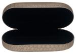 Iron Leather Metal Glasses Case Hard Shell