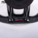LED Carbon Fiber Leather Mercedes Benz Steering Wheel With LED Display