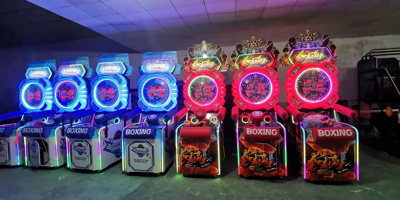 Electronic Big Arcade Punching Machine Dynamic Game OEM