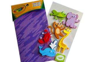 Quality 3D Embellishments Die Cut Paper Stickers 12*7cm Eco Friendly wholesale