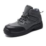 Genuine Leather Grey Shoes S1 / S3 Safety Shoes With Steel Toe And Steel Plate