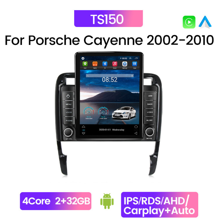 Android 11 Android Auto Porsche Cayenne 2002-2010 IPS DSP Stereo Carplay WIFI GPS SWC