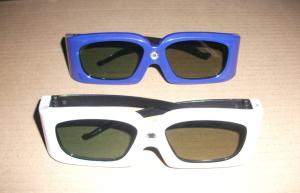 Quality Green Blue Stereoscopic Universal Active Shutter 3D Glasses Compatible Link wholesale