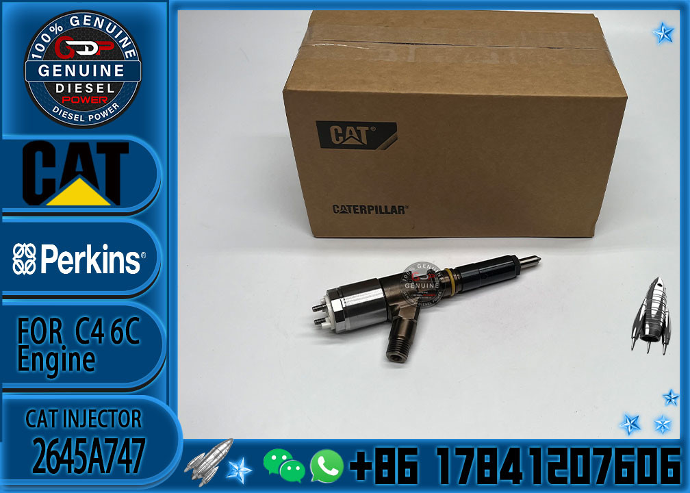 Excavator Common Rail injector 2645A747 Cat C6.6 engine part fuel injector 320-0680 3200680 for CAT 320D