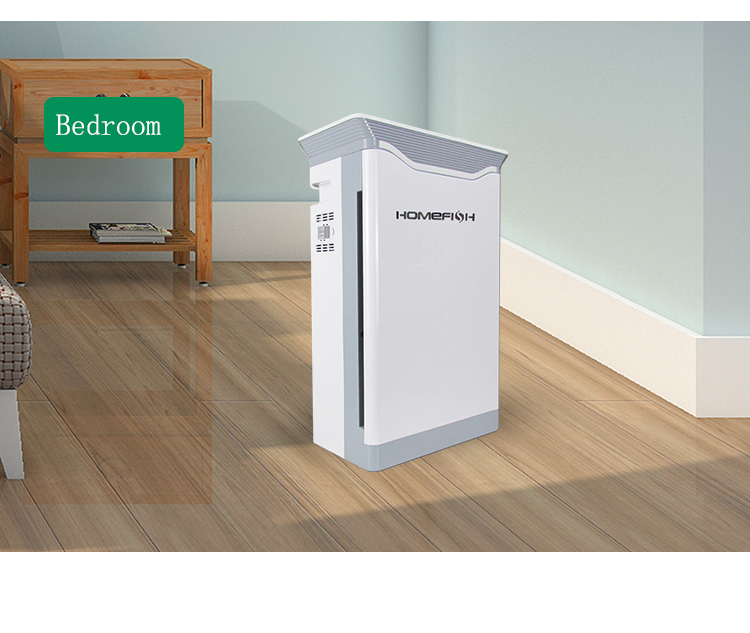 Homefish OEM Purificateurd Air H12 Filter Scrubber UVC Light Hepa Wifi Air Purifier Household Air Cleaner