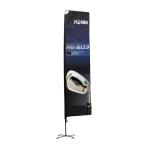 Suqare Outdoor Flags And Banners , Advertising Flags Banners With Bag