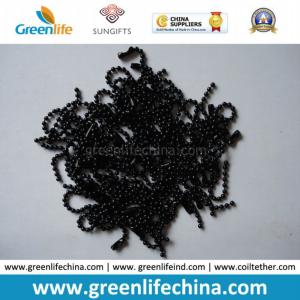 Quality Hot Sale 1.0mm Shinny Black Colored Bead Metal Ball Chain wholesale
