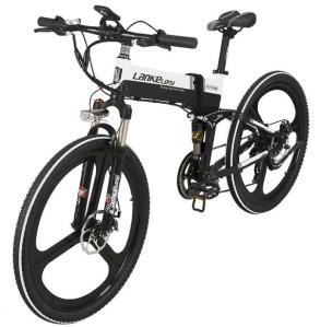 Quality 26 Inch Folding Full Suspension Mountain Ebike With Hidden Battery wholesale