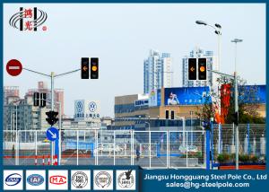 Quality Anti Corrosion Round Traffic Light Poles for Roadway Intersection wholesale