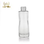 Clear Glass 50ml Cosmetic Lotion Pump Bottle high end atmosphere