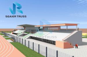 Quality 1000kgs / M2 Outside Seating Steel Grandstand For Park Adjustable Height wholesale