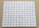 Square Carrara White Marble Mosaic Wall Tiles For Home Decoration