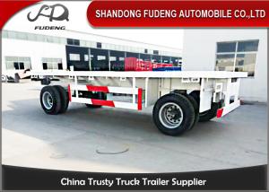 Quality 30 - 50 TonTowing Draw Bar Trailer Flat Bed / Chassis Shape Fuwa / BPW Axle wholesale