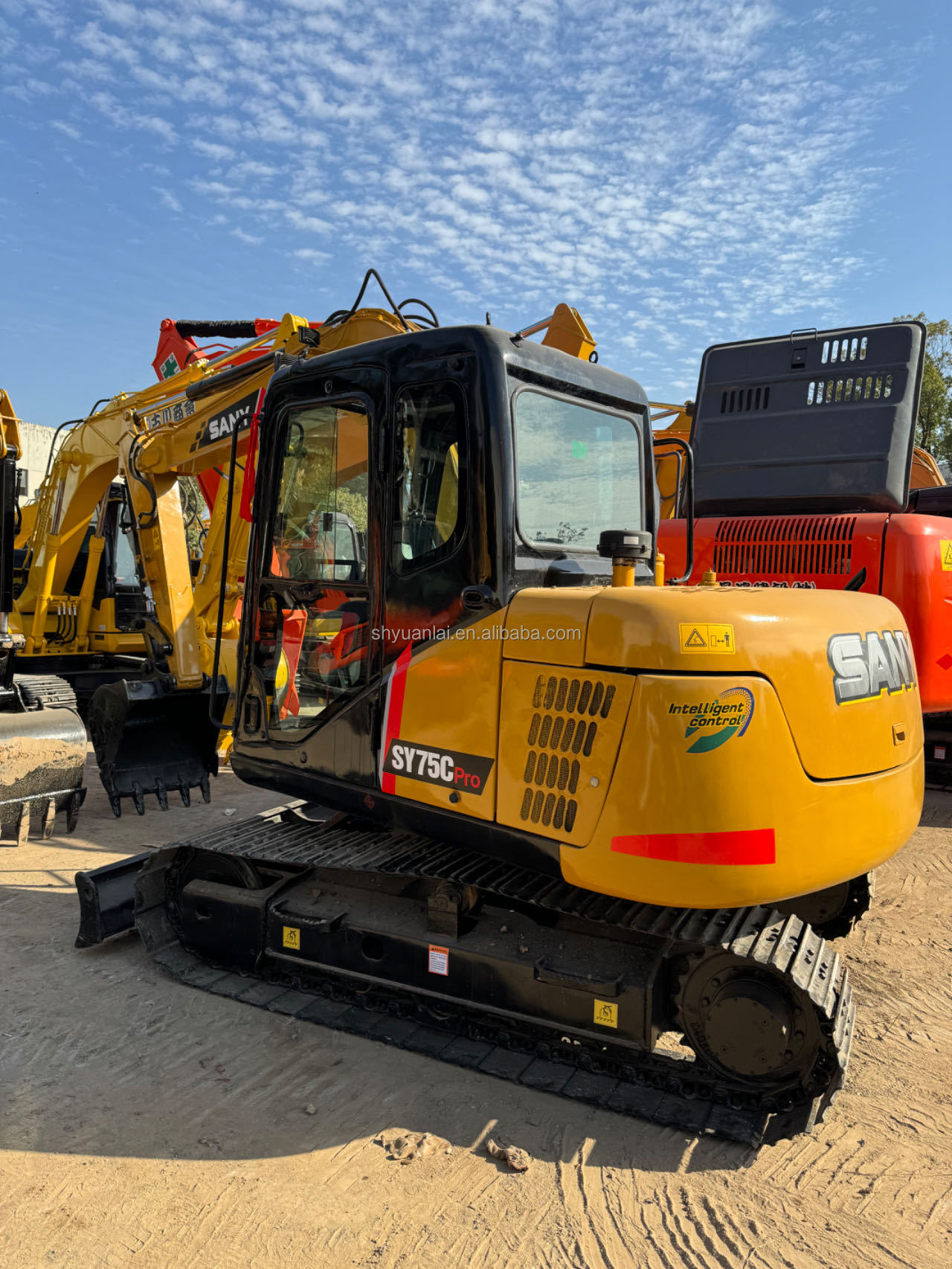 2019 Year Used SANY 7T Excavator SY75Cpro Mild Steel Design for Harsh Environments