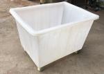 Materials Handling Linen 450L Poly Box Truck Rectangular Tapered Tub Trolleys