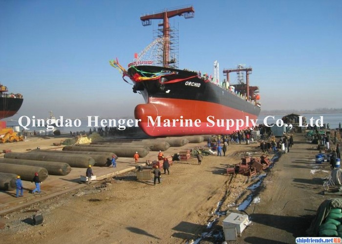 Iso 17357 Standard Heavy Duty D1.8m*L20m Inflatable Rubber Airbag For Boat