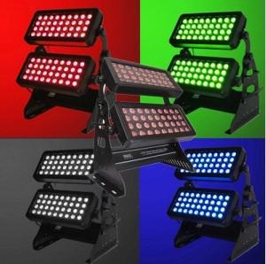 Double Head 72*10W Outdoor IP65 Waterproof 4 in 1 LED Stage Wall Wash City Color