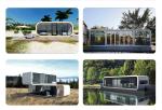Steel CE Certified Apple Cabin Modern Prefab House for Hotel Office Movable
