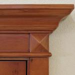 Fancy Double Solid Wooden Laminate Doors 45mm Thickness Waterproof