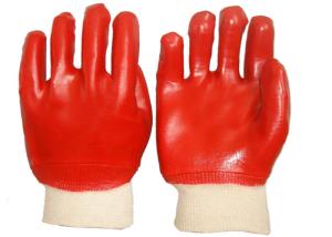 Quality Fashion Design PVC Coated Gloves Cotton Interlock Lining High Durability wholesale