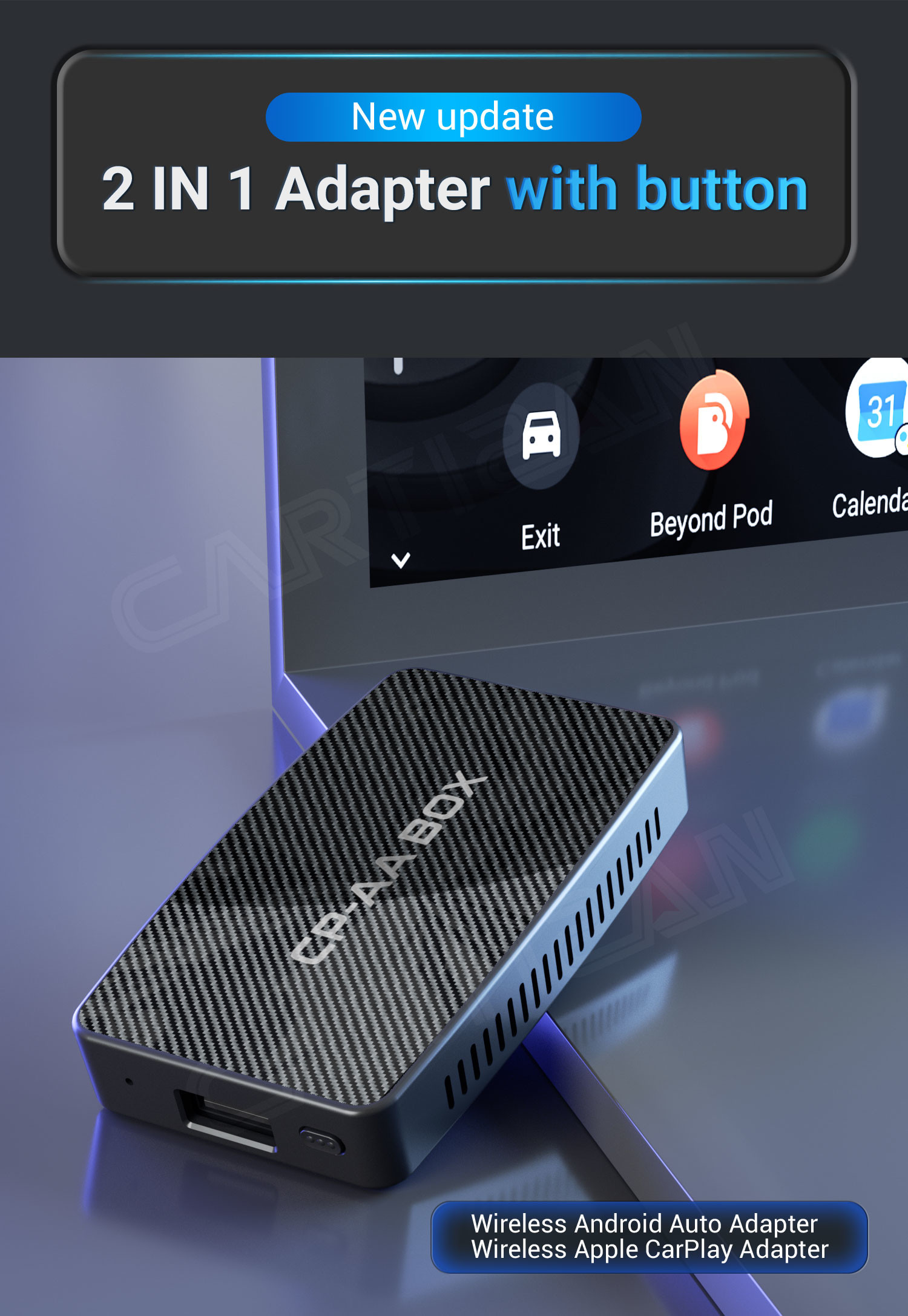 Wired To Wireless Android Auto Carlinkit Carplay Box For Automotive Interconnection