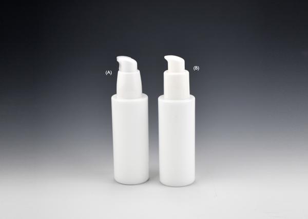 Sustainable 50ml Cylindrical Jade Opal White Glass Bottle, Opal White Glass