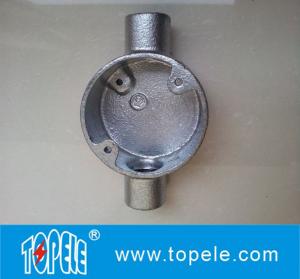 Quality BS4568 Two Way Malleable Iron / Aluminum Circular Electrical Junction Box - Through Way wholesale