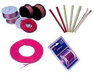 Quality OFC Transparent Electric Wire Cable copper speaker wire Red stripe wholesale