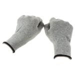 Grey Carbon Fibre 40D Silver Conductive Gloves