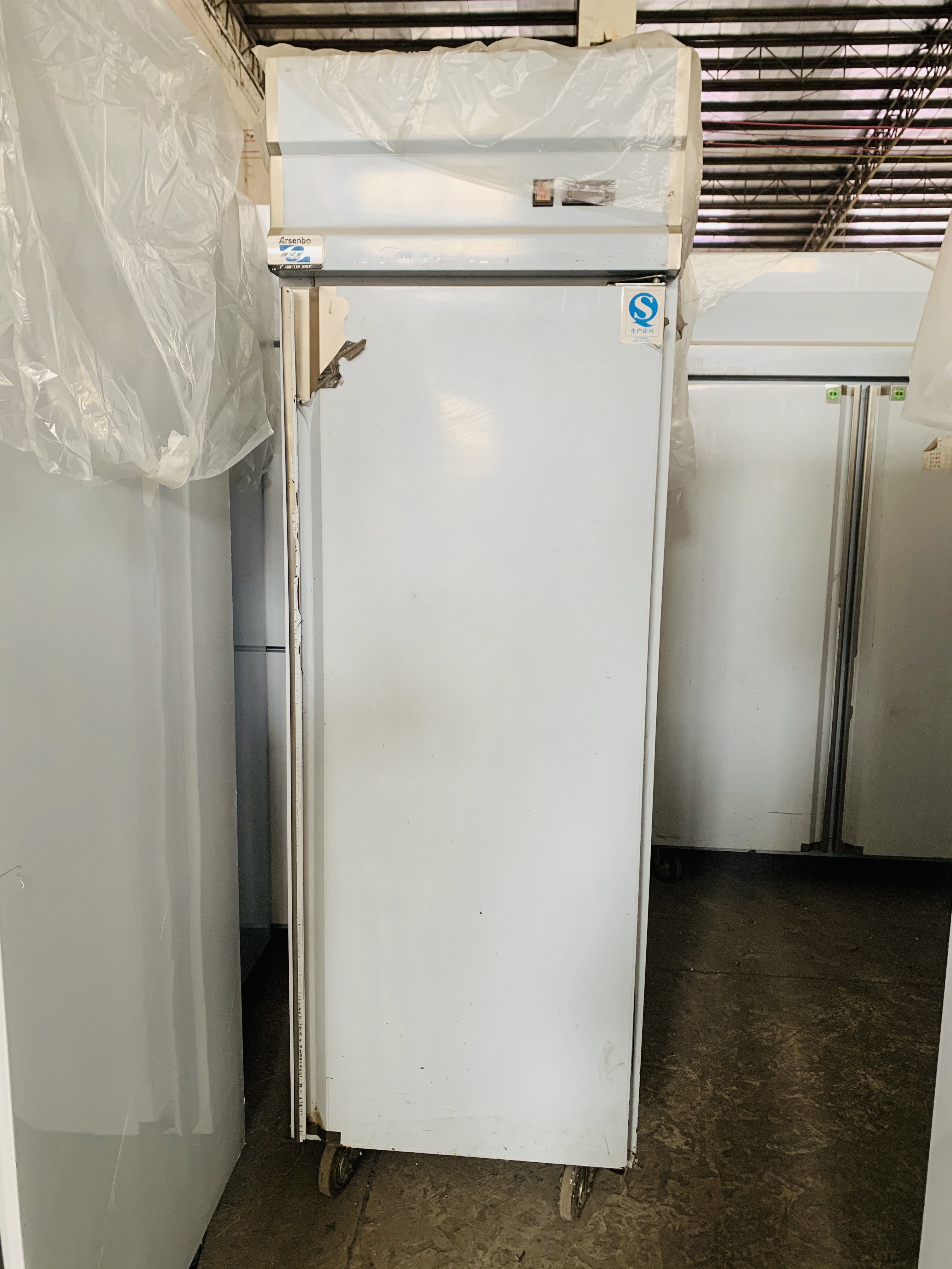 Practical Stainless Steel 500L Fridge Freezer , Soundless Commercial Upright Freezer