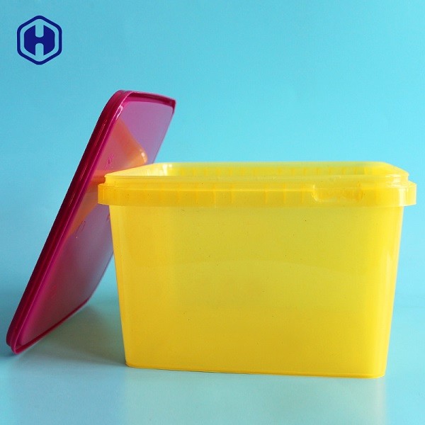 Recyclable IML Tubs Soda Cookies Packaging Food Grade Storage Containers