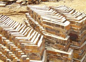 Quality Natural stone Yellow or gray or green Slate Culture Stonecorner stone wholesale