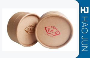 Quality Professional Printed Cardboard Tubes Coating Paper With Red Silk Print wholesale