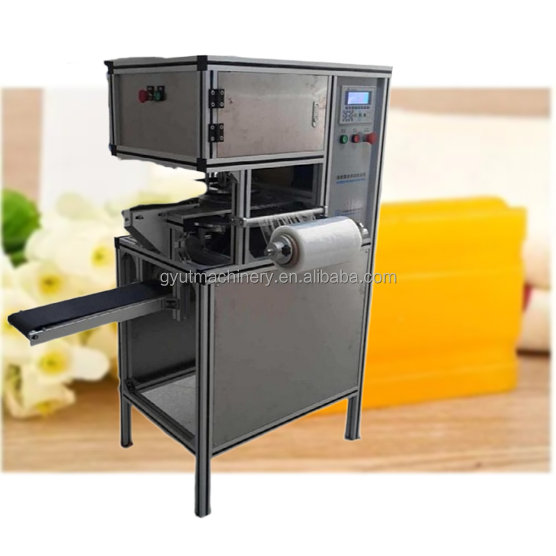 2024 Full Automatic Handmade Soap Bar Toilet Soap Film Stretch Wrapping Packaging Machine