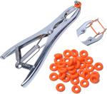 Latex Livestock Castration Bander , 100Pcs Castrator Rings Balloon Expander