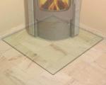 Clear Glass Fireplace Enclosures , Glass Screen For Fireplace