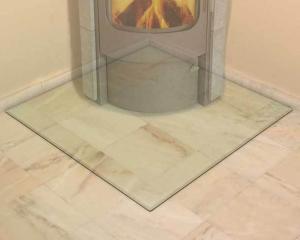 Quality Clear Glass Fireplace Enclosures , Glass Screen For Fireplace wholesale