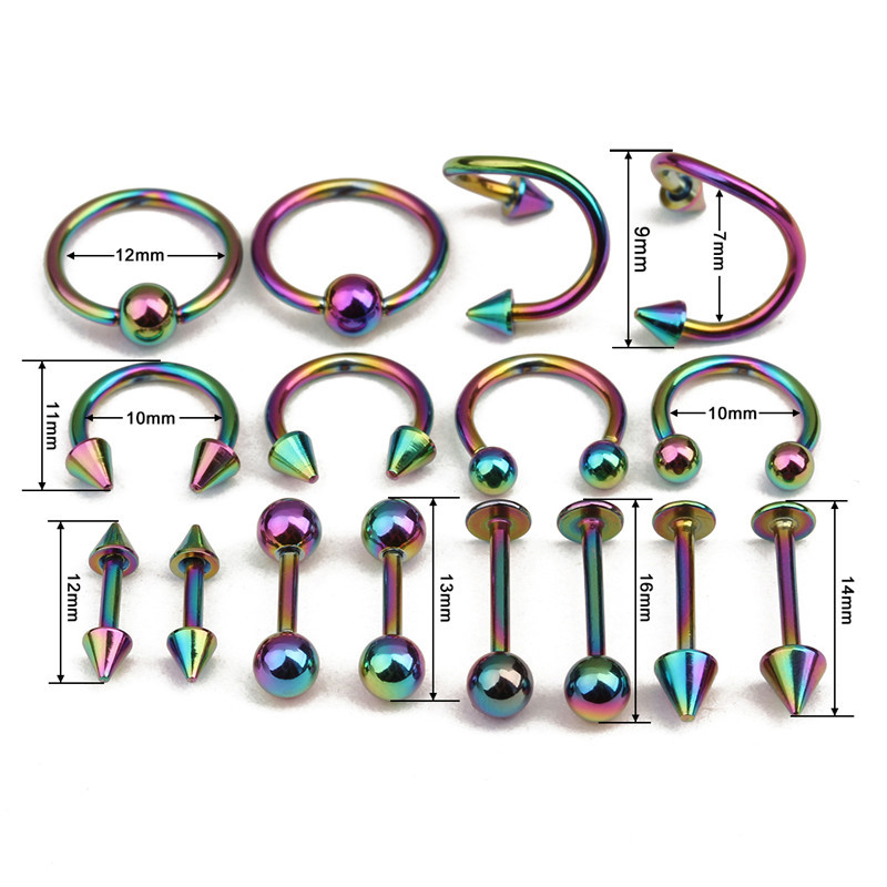 Surgical Steel Nose Rings Body Piercing For Women Punk Earring Stud Hoops Nariz Percing Nez Piercing